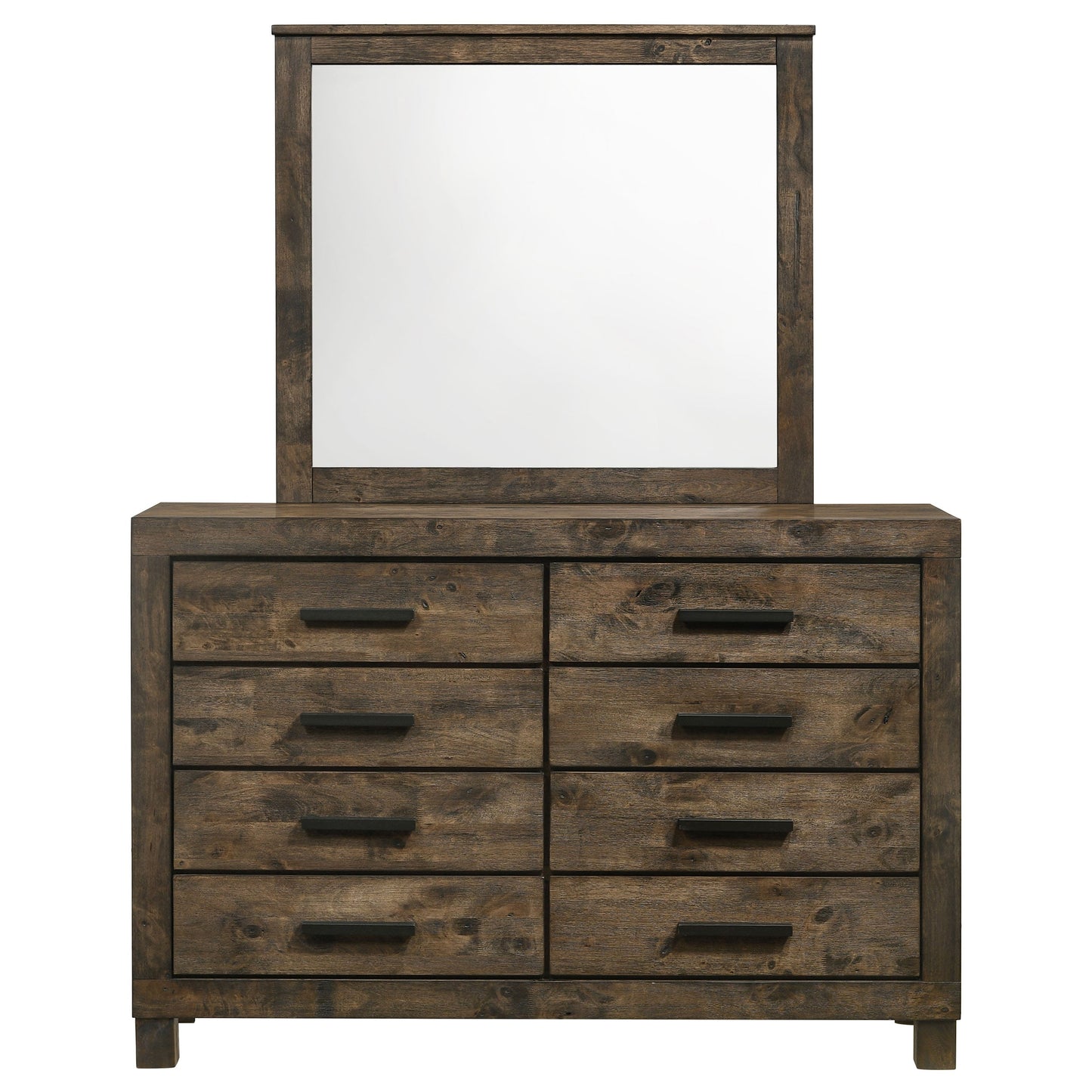Woodmont 8-drawer Dresser Rustic Golden Brown
