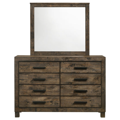 Woodmont 8-drawer Dresser Rustic Golden Brown
