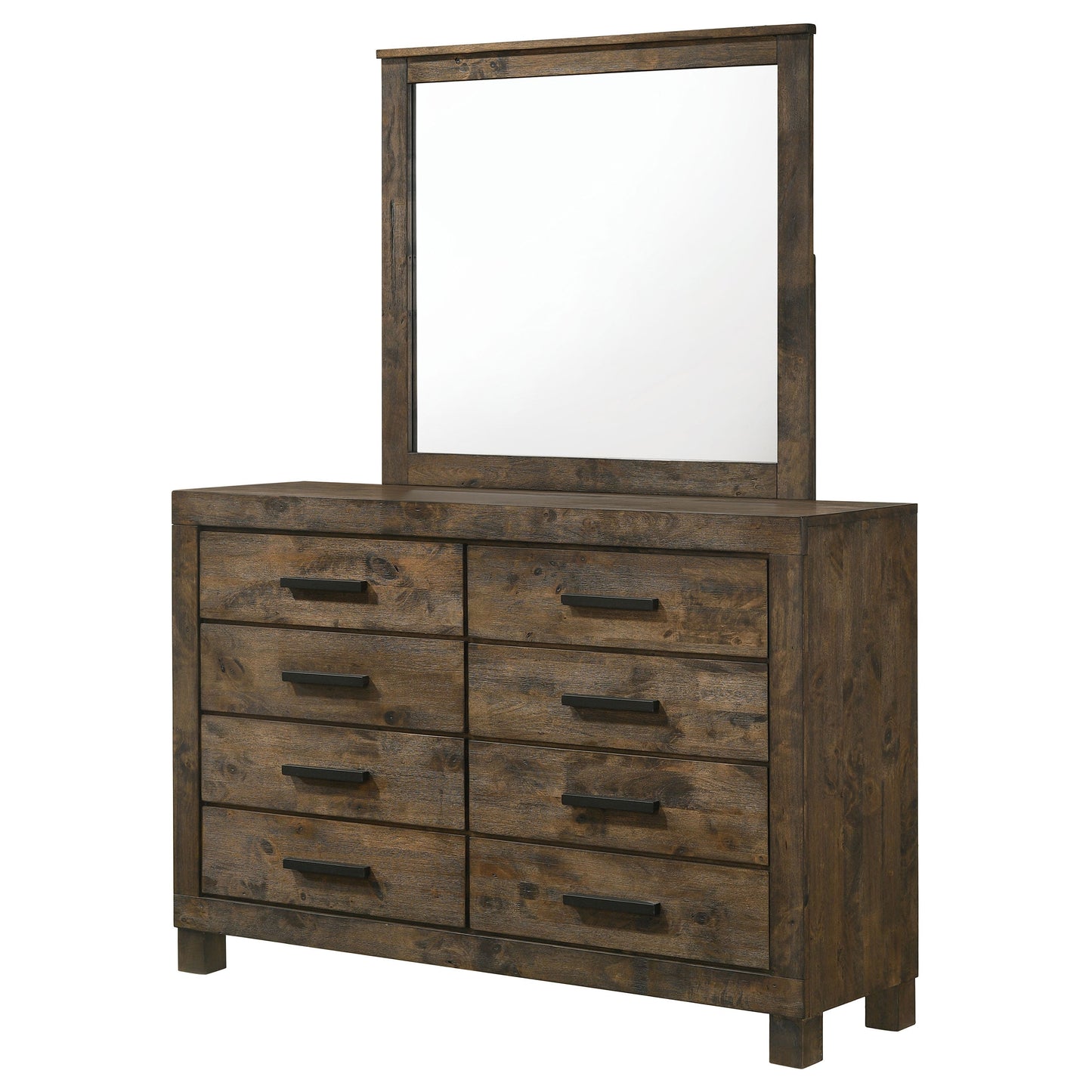 Woodmont 8-drawer Dresser Rustic Golden Brown
