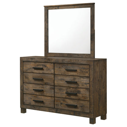Woodmont 8-drawer Dresser Rustic Golden Brown