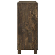 Cómoda de dormitorio Woodmont de 5 cajones en marrón dorado rústico