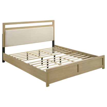 Hendricks 4-piece Eastern King Bedroom Set Light Oak