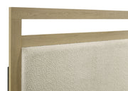 Hendricks Eastern King Panel Headboard Platform Bed Light Oak
