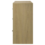 Hendricks 6-drawer Bedroom Dresser Storage Cabinet Light Oak