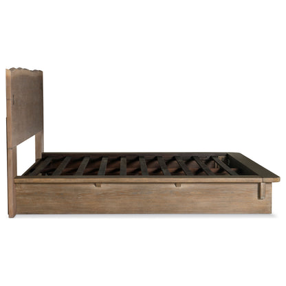 Stillwater California King Platform Weathered Oak