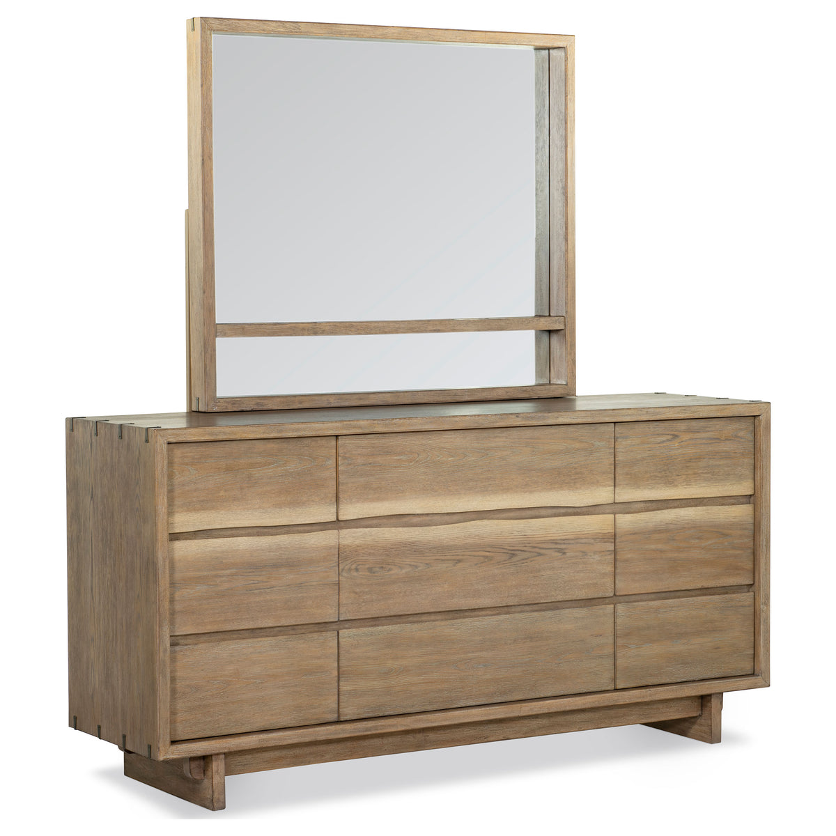 Stillwater Dresser with Mirror Weathered Oak