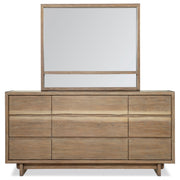 Stillwater Dresser with Mirror Weathered Oak