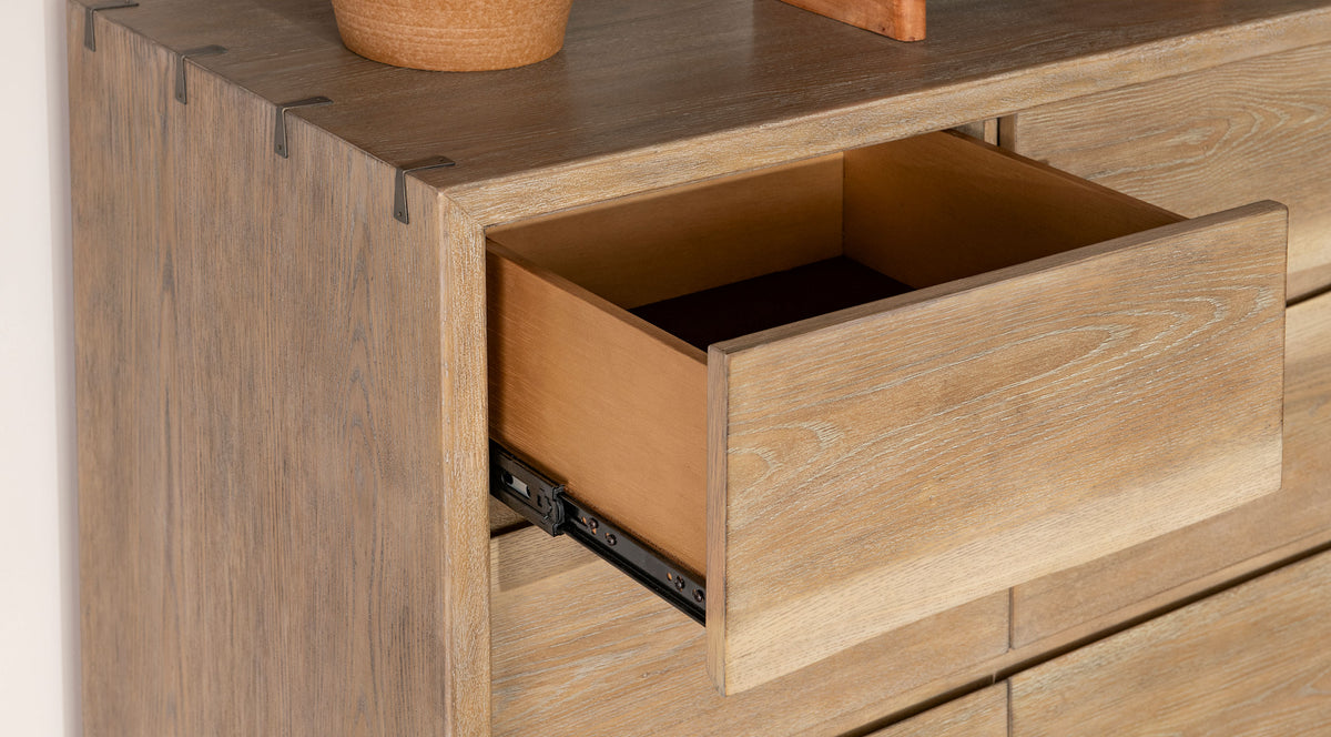 Stillwater Dresser with Mirror Weathered Oak