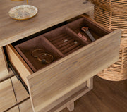 Stillwater Dresser with Mirror Weathered Oak