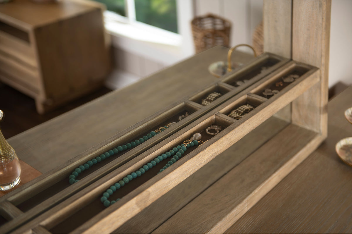 Stillwater Dresser with Mirror Weathered Oak