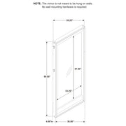 Stillwater Full-Length Floor Mirror Weathered Oak