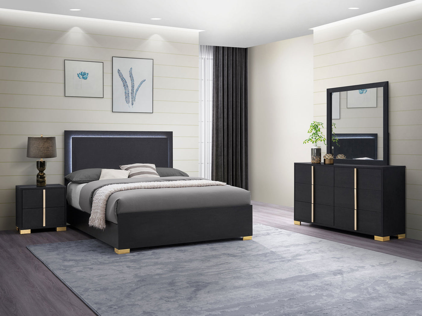 Marceline  Bedroom Set Black