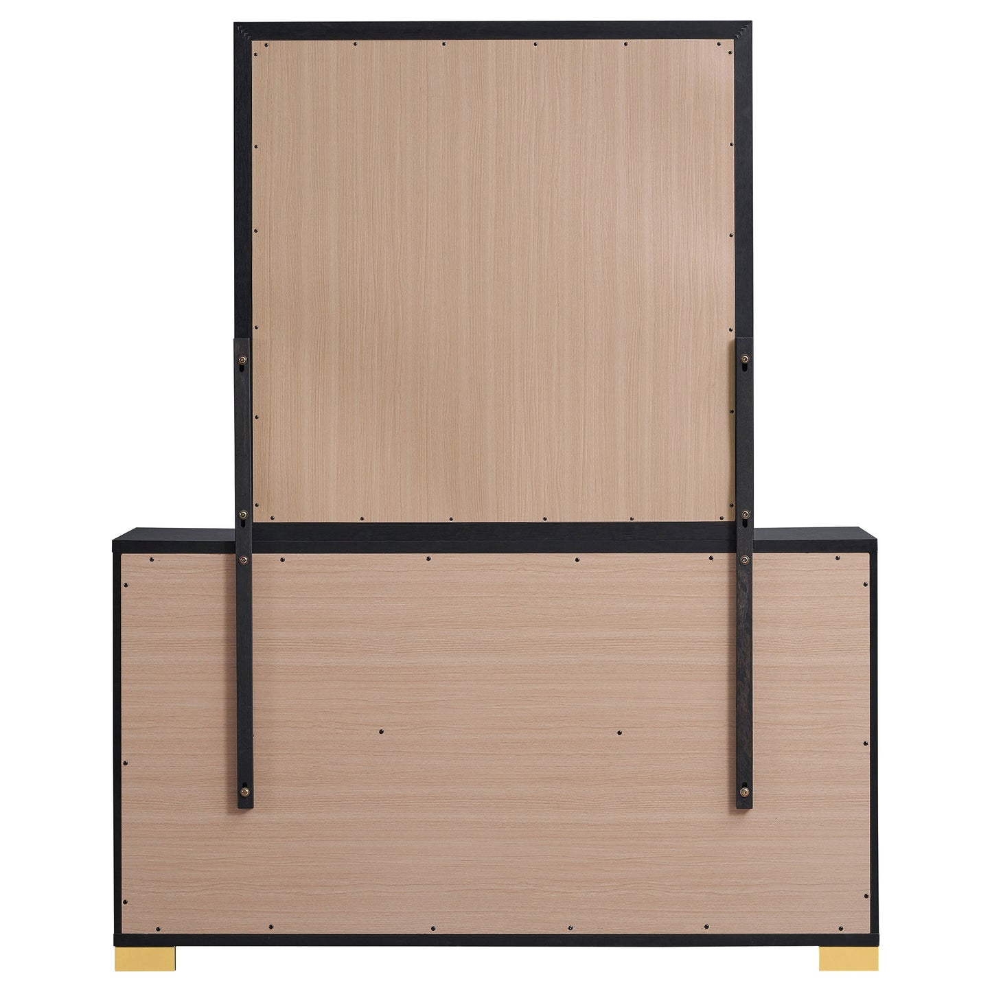 Cómoda Marceline de 6 cajones negra