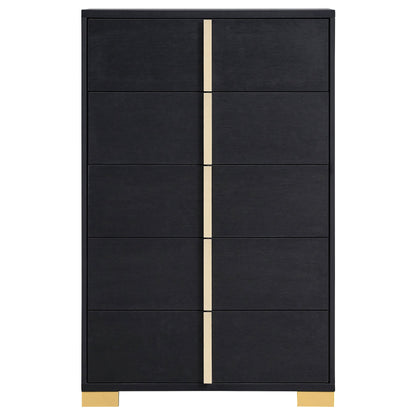 Marceline 5-drawer Bedroom Chest Black