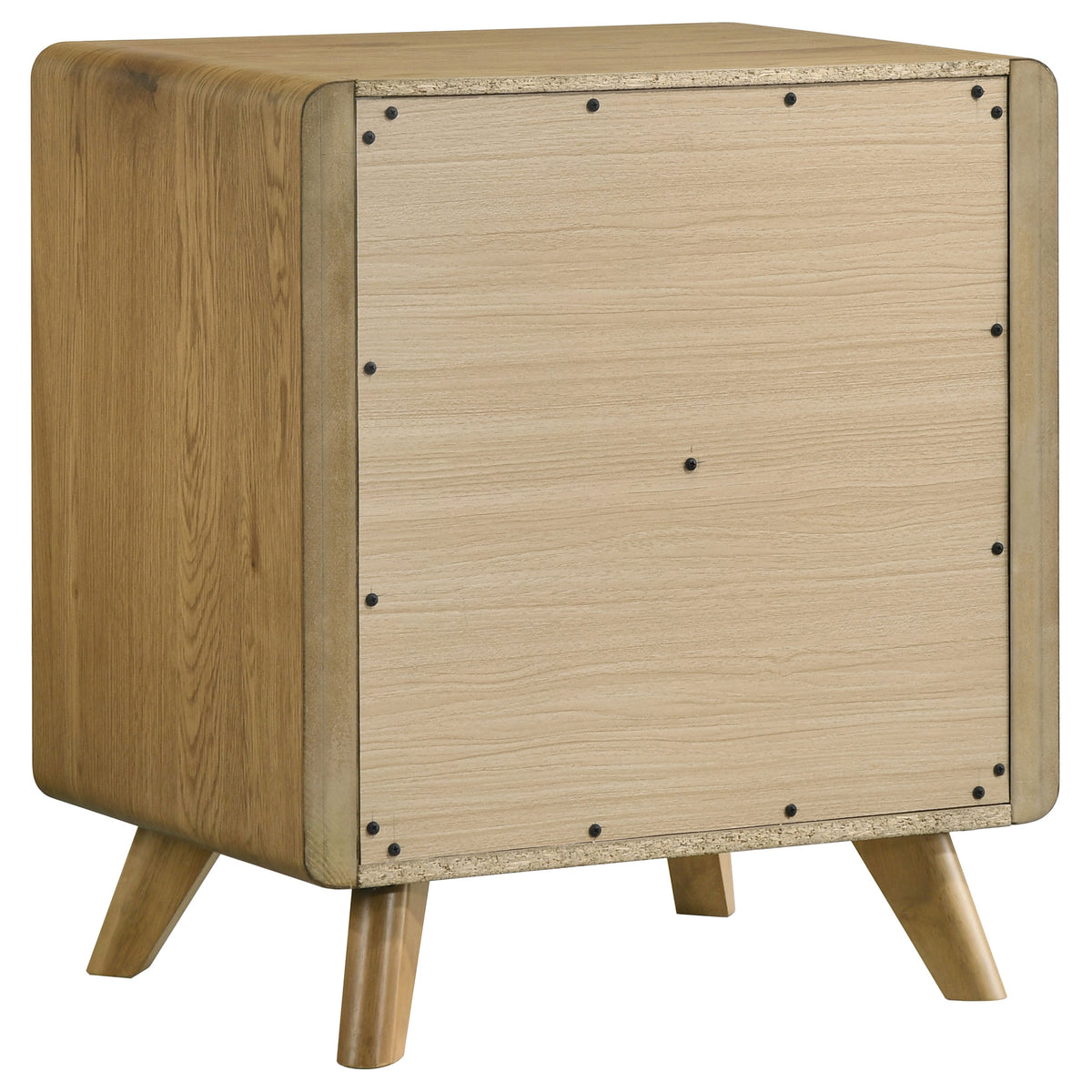 Bennett Queen Upholstered 5-Piece Mid-Century Bedroom Set Light Oak