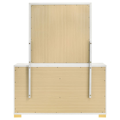 Cómoda Marceline de 6 cajones negra