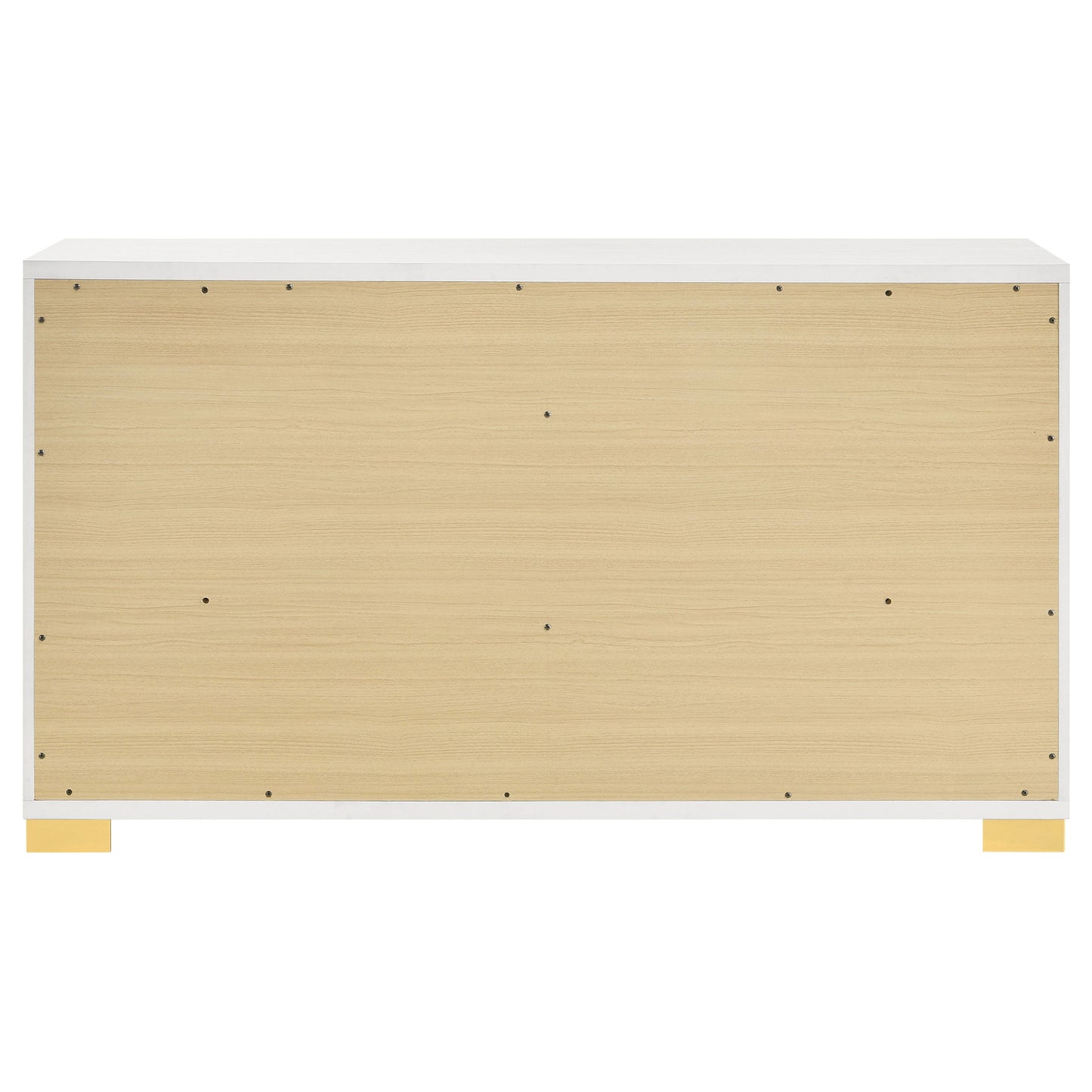 Cómoda Marceline de 6 cajones negra