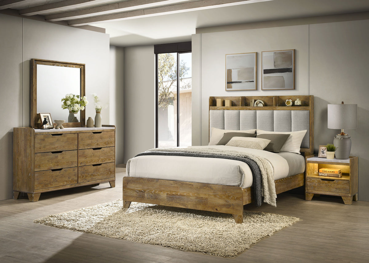 Henderson  Bedroom Set Medium Oak
