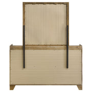Henderson 6-drawer Bedroom Dresser with Mirror Medium Oak