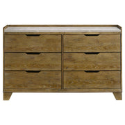 Henderson 6-drawer Bedroom Dresser Cabinet Medium Oak