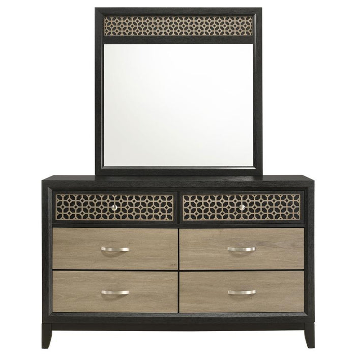 Valencia 6-drawer Dresser with Mirror