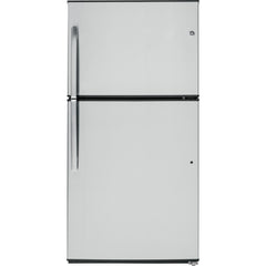 GE 33-inch, 21.2 cu. ft. Top Freezer Refrigerator with Ice Maker GIE21GSHSS IMAGE 1