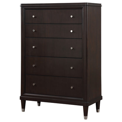 Emberlyn 5-Drawer Brown Bedroom Chest
