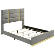 Ines  Bedroom Set Grey/Navy and White High Gloss