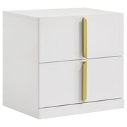 Ines  Bedroom Set Grey/Navy and White High Gloss