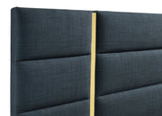 Ines 52-inch Fabric Upholstered Queen Panel Bed Grey