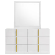 Ines 6-Drawer Dresser with Mirror