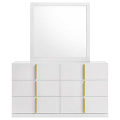 Ines 6-Drawer Dresser with Mirror