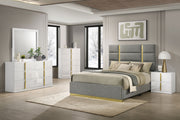 Ines 6-Drawer Dresser with Mirror