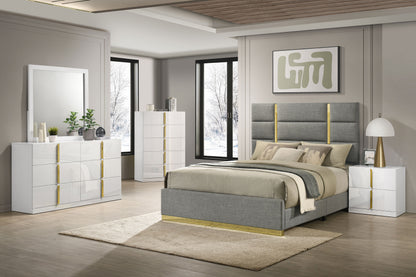 Ines 6-Drawer Dresser with Mirror
