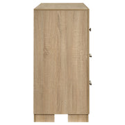 Arielle 6-drawer Bedroom Dresser Cabinet Light Oak