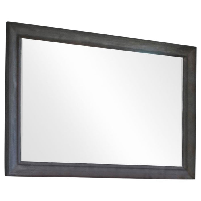 Espejo rectangular de madera de aliso