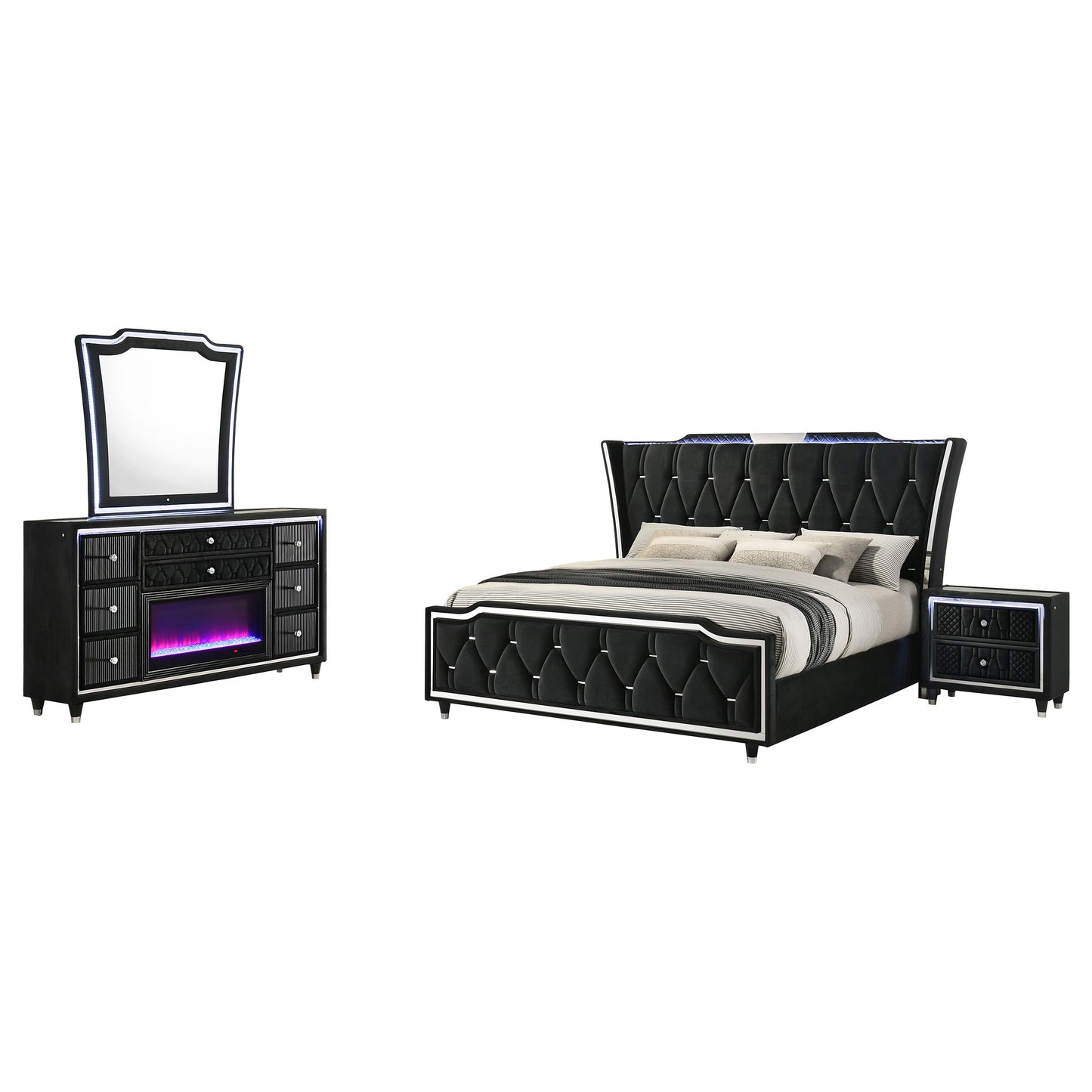 Lorient  Bedroom Set Black