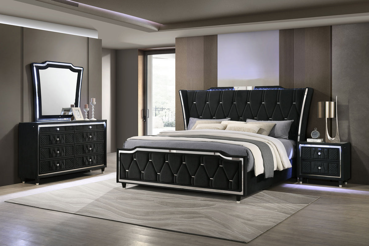 Lorient  Bedroom Set Black