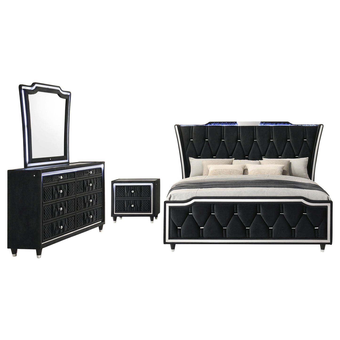 Lorient  Bedroom Set Black