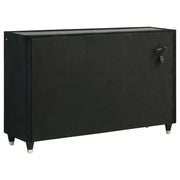 Ravenne 5-piece Velvet Upholstered Eastern King LED Bedroom Set Black