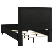 Ravenne 4-piece Velvet Upholstered Queen LED Bedroom Set Black