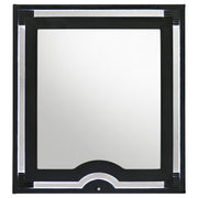 Ravenne Velvet Upholstered LED Dresser Mirror Black