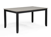 Lester 6-Pk Dining W/Bench L.Grey