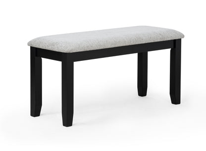 Lester 6-Pk Dining W/Bench L.Grey