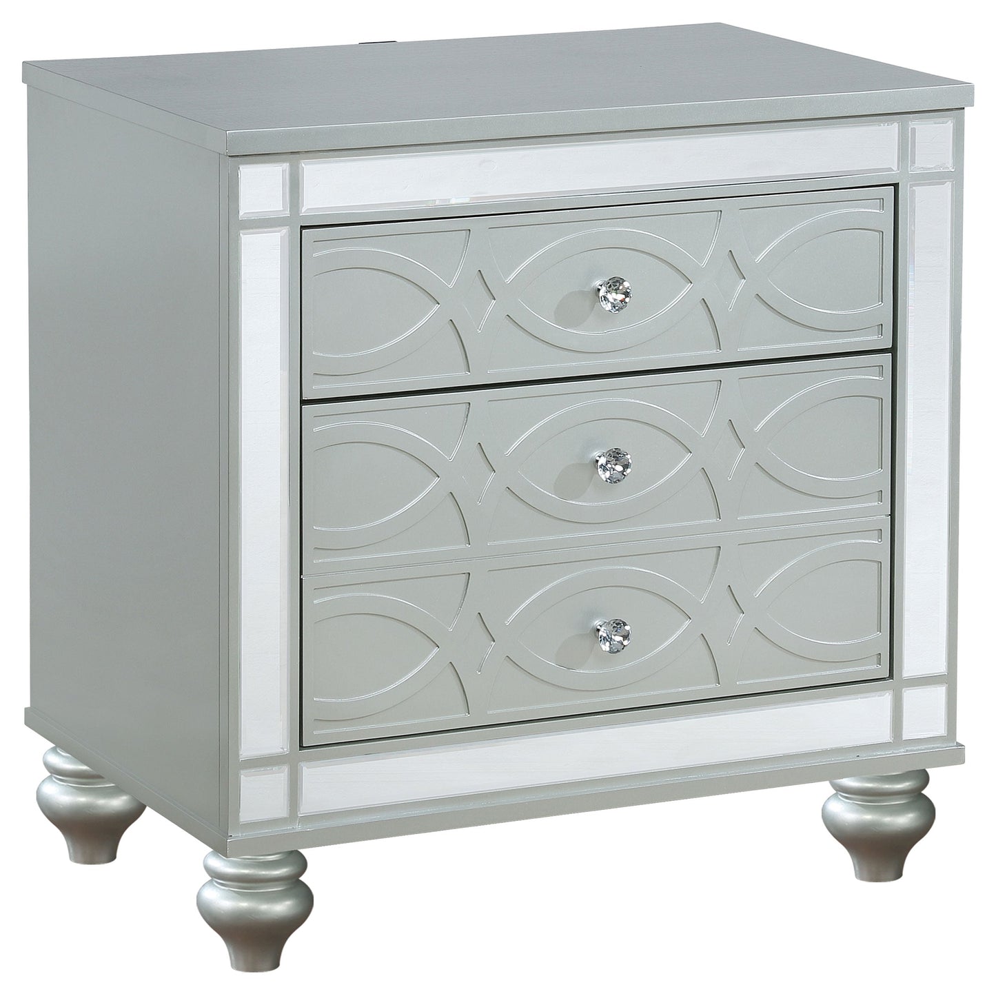 Gunnison  Bedroom Set Silver Metallic