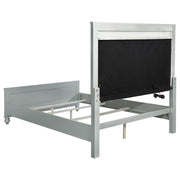 Juego de dormitorio Gunnison plateado metalizado
