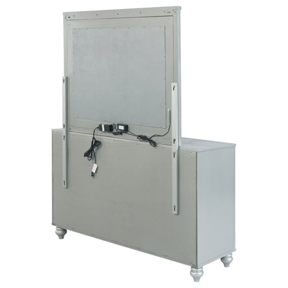 Gunnison 6-drawer Dresser Silver Metallic