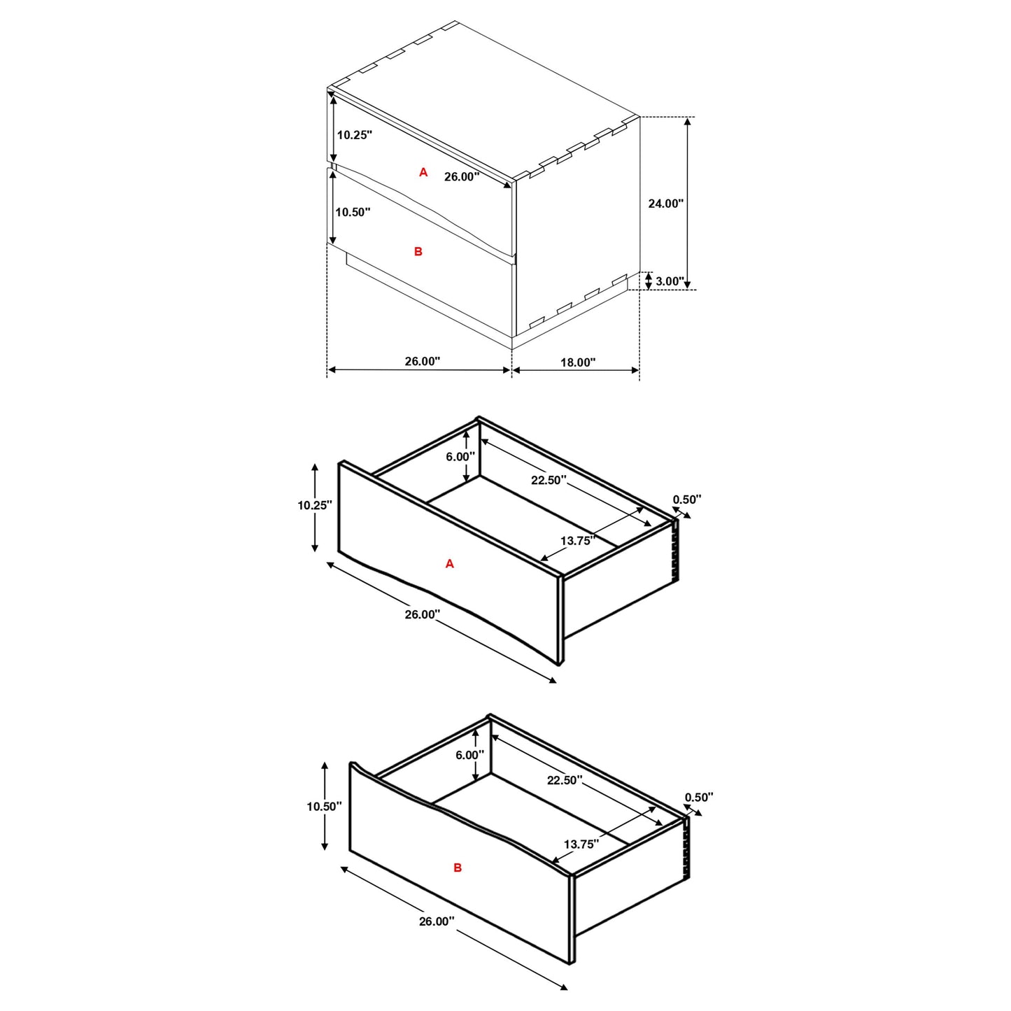 Conjunto de dormitorio Winslow en nogal ahumado