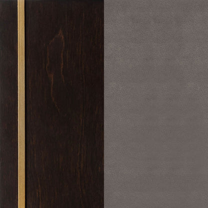 Cama con paneles Durango de 77 pulgadas color pimienta ahumada