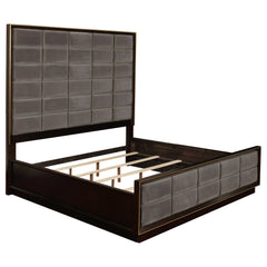 Durango 77-inch  Panel Bed Smoked Peppercorn